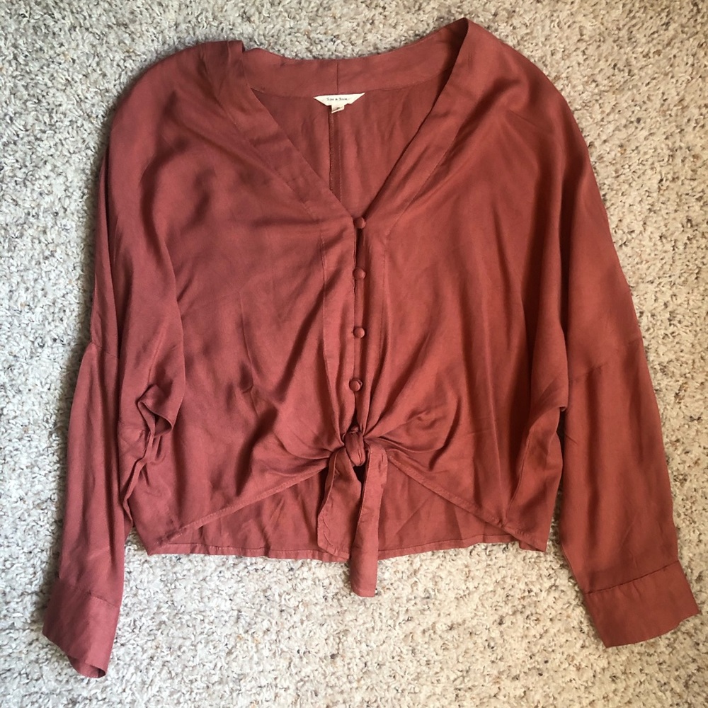 Rust blouse